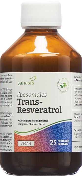 Produktbild Sanasis Trans-Resveratrol Liposomal (250ml) (1 Stück, Flüssigkeit, 500 g)
