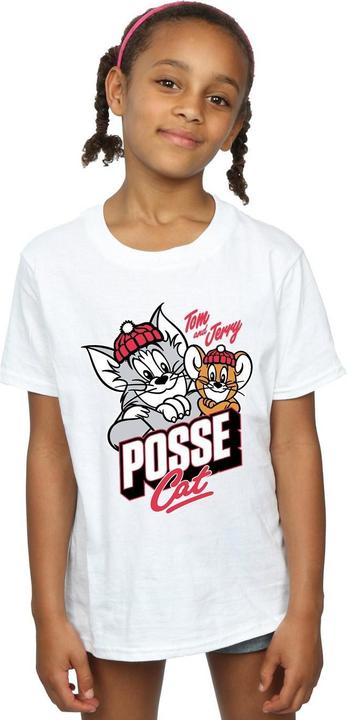 Immagine prodotto Tom & Jerry Posse Cat Maglietta Ragazze (140, 146)