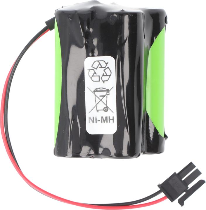 Actual product image XCell Emergency light battery NiMH 4.8V 1100mAh F2+2 Mignon AA with 150mm cable & plug replaces Inotec (1 pcs., Device specific, 1100 mAh, Battery + charger)
