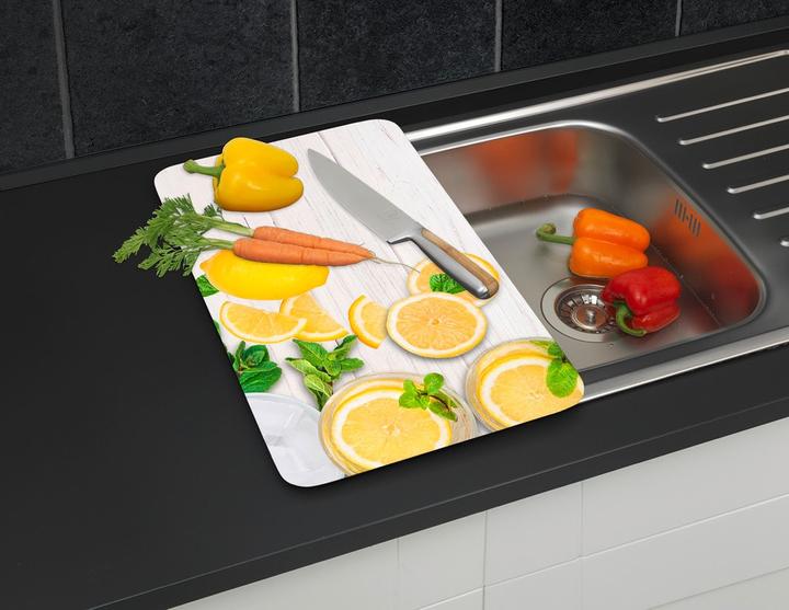 Produktbild Wenko Herdabdeckplatte Universal Mod. Zitronen 2er Set, für alle Herdarten