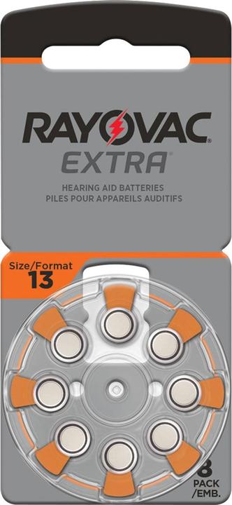 Produktbild Rayovac 2er-Set HÃ¶rgerÃ¤te Batterien Typ 13,orange, Zn/Luft 1,45 Volt 290 mAh, 16er-Pack (16 Stk., 310 mAh)