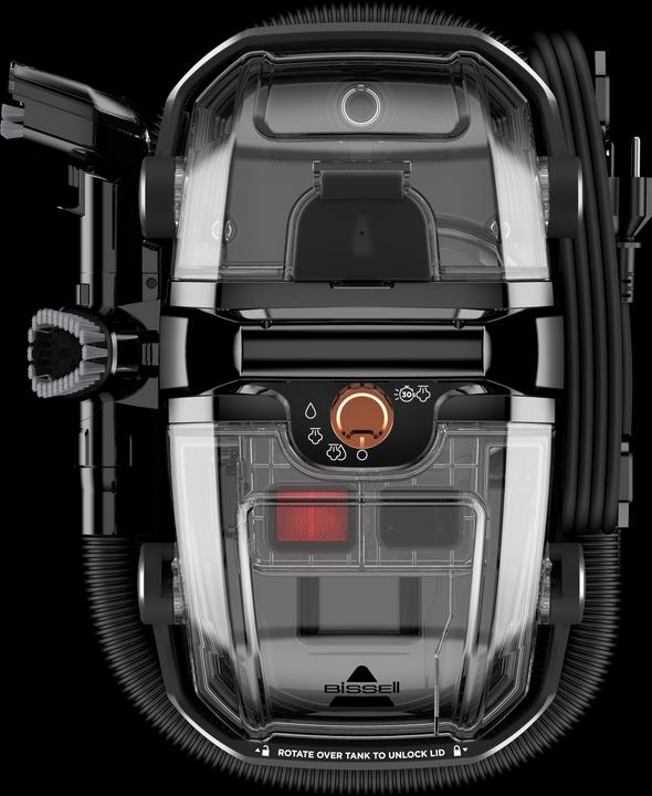 Image du produit Bissell Aspirateur laveur SpotClean HydroSteam Pro Noir