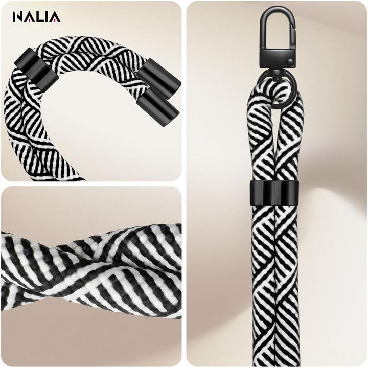 Image du produit Nalia HoldMe Lanyard Handykette - Universal Trageband für Smartphones - Verstellbar, Soft & Elastisch