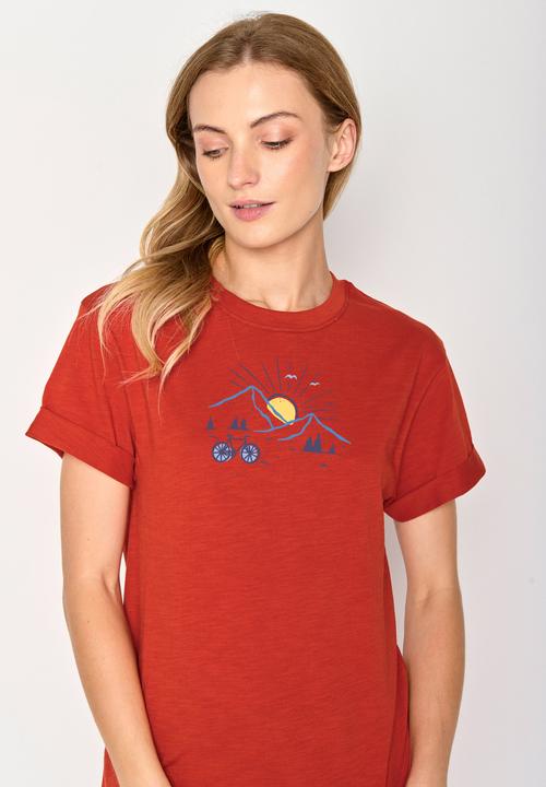 Immagine prodotto Greenbomb Women's Nature Sunset Ride Stop T-Shirt (L)