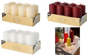Actual product image Papstar Pillar candles (8 pcs.)