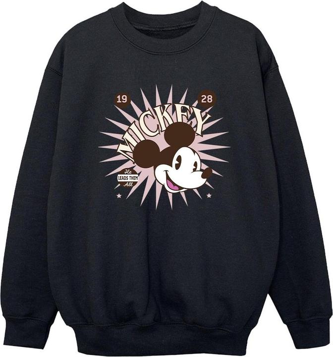 Disney Mickey Mouse Vintage Leads Them All Sweatshirt Jungen