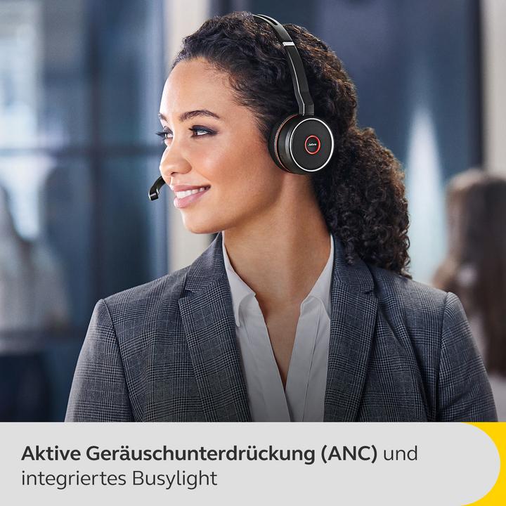 Produktbild Jabra Evolve 75 UC Duo + Ladestation (Kabellos, USB-A)