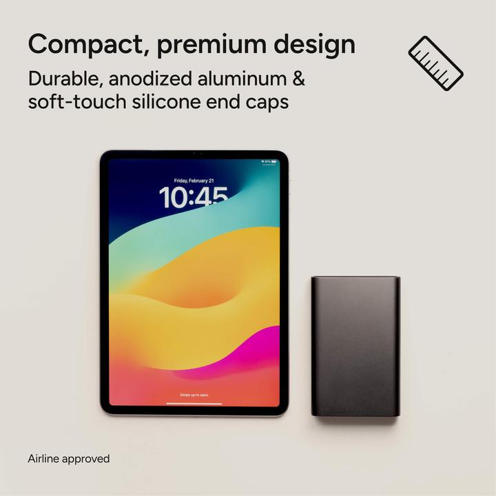 Immagine prodotto mophie Powerstation Pro Schnellladegerät Powerbank 20.000mAh Schwarz (20000 mAh, 45 W)