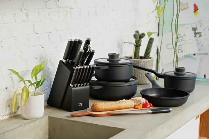 Actual product image BergHoff Knife block set with knife Leo Graphite 13-piece set