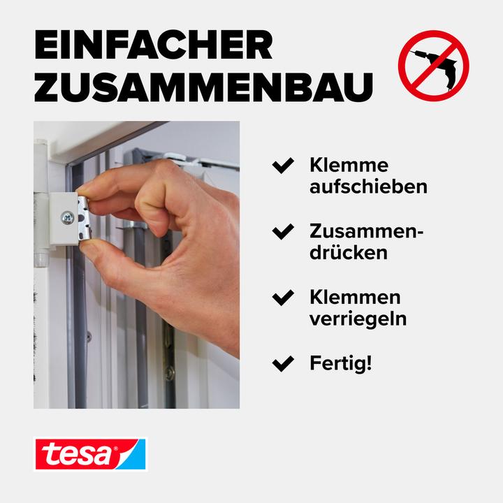 Nährwerte und Zutaten tesa Insektenschutz Alu COMFORT Adapter für Türen, zur Montage ohne Bohren