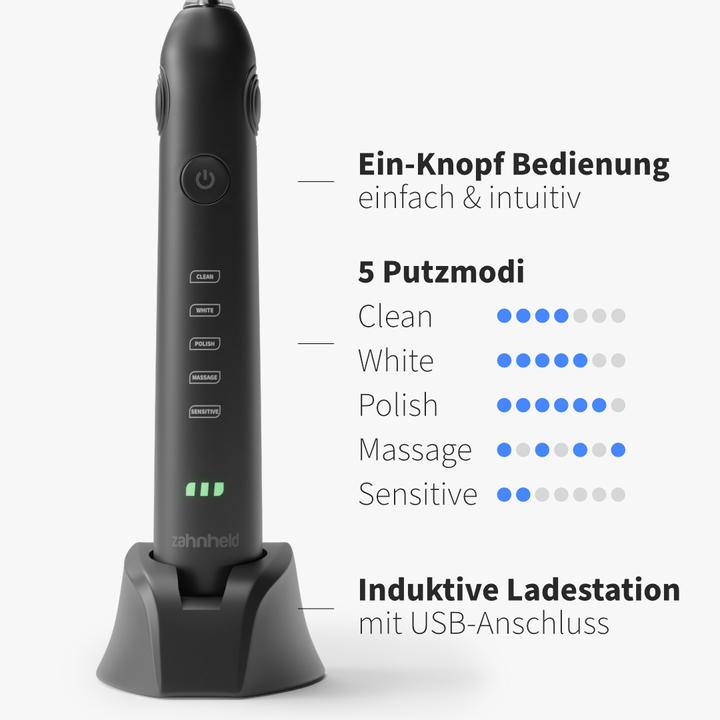 Actual product image Zahnheld Sonic toothbrush + oral irrigator White (Sonic toothbrush)