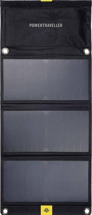 Actual product image Powertraveller Falcon 21 solar charger with 1x USB-A and 1x DC output (21 W, 0.47 kg)