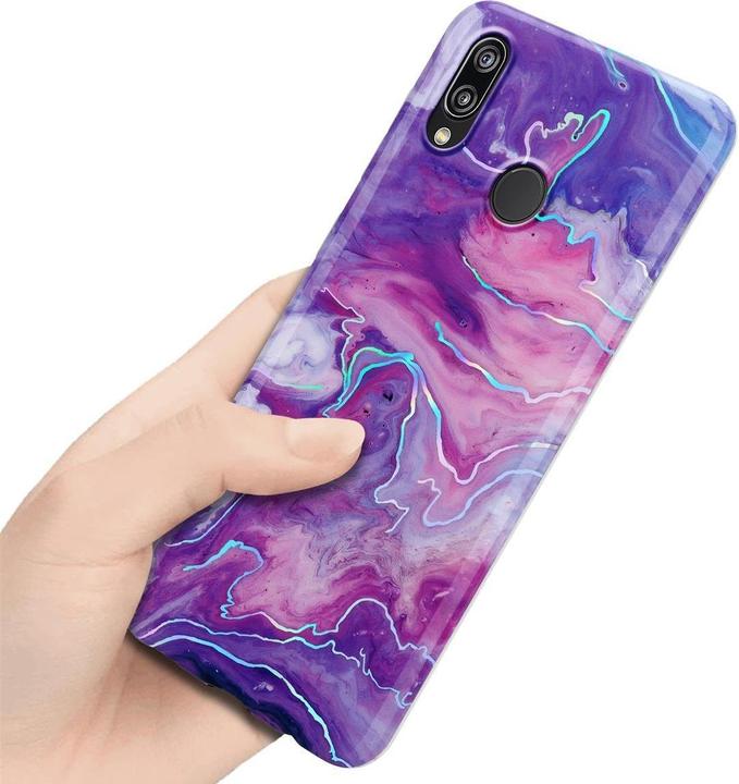 Actual product image Cadorabo IMD TPU Colorful Marble Cover (Huawei P20 Lite)