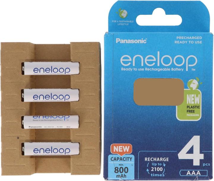 Produktbild Panasonic Akku HR-4UTGB Blisterpackung mit 4 AAA eneloops (4 Stk., AAA, 800 mAh)