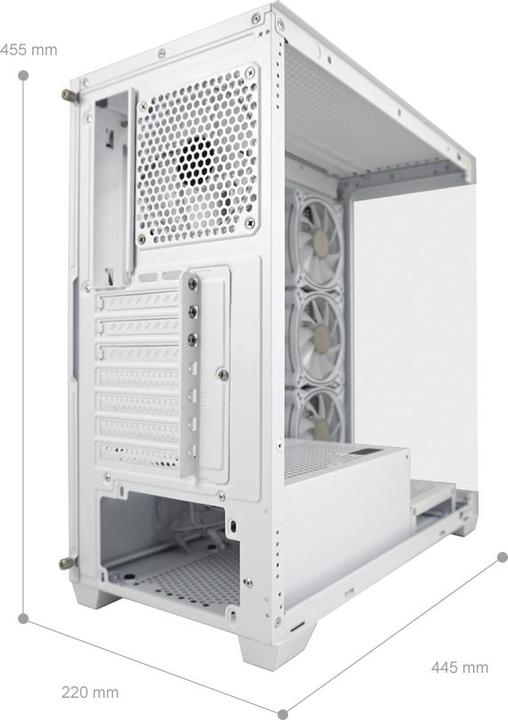 Produktbild LC-Power Gehï¿½use Gaming LC-715W-ON Seamless Pale X (Mini-ITX, ATX)
