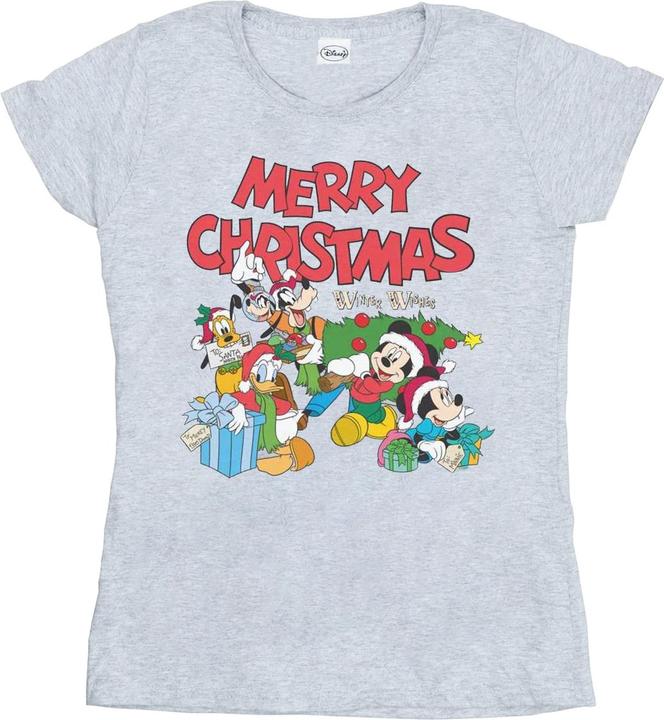 Immagine prodotto Disney Mickey And Friends Winter Wishes Maglietta Donna (M)
