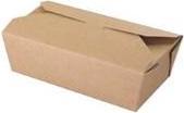 Produktbild MultiLine Takeaway aeske 1000 ml 185/167x103/90x58 mm Karton Brun OMPAK 10 pk x 25 stk/krt,10 pk x 25 Stk/krt