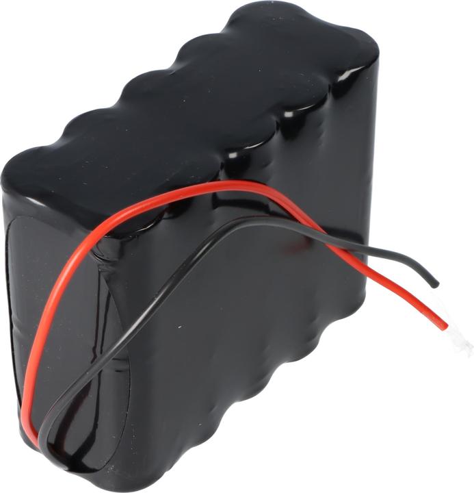 Actual product image XCell Emergency lighting battery NiCd 24V 1800mAh L2x2x5 Sub-C with 250mm cable suitable for G+U RWA (1 pcs., 1800 mAh, Battery + charger)