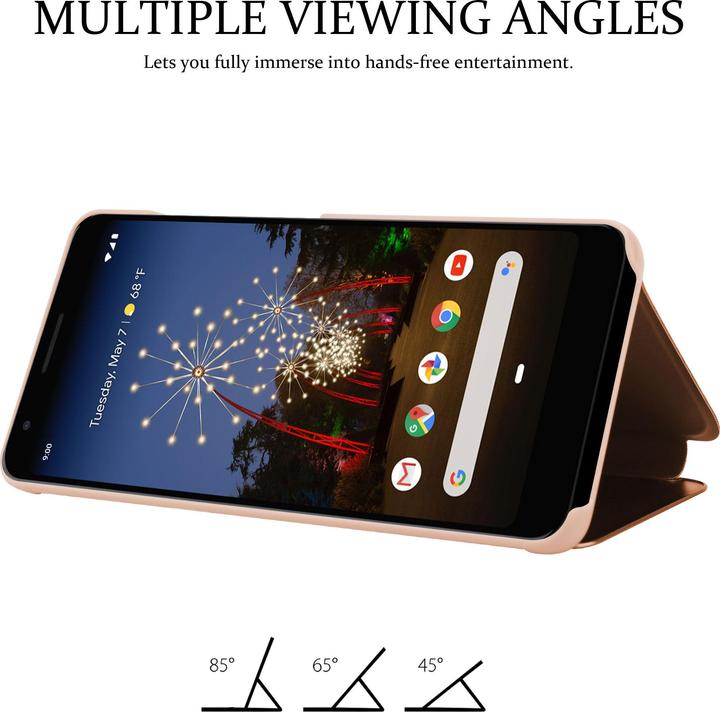 Actual product image Cadorabo Book Smart View Mirror Cover (Google Pixel 3a)