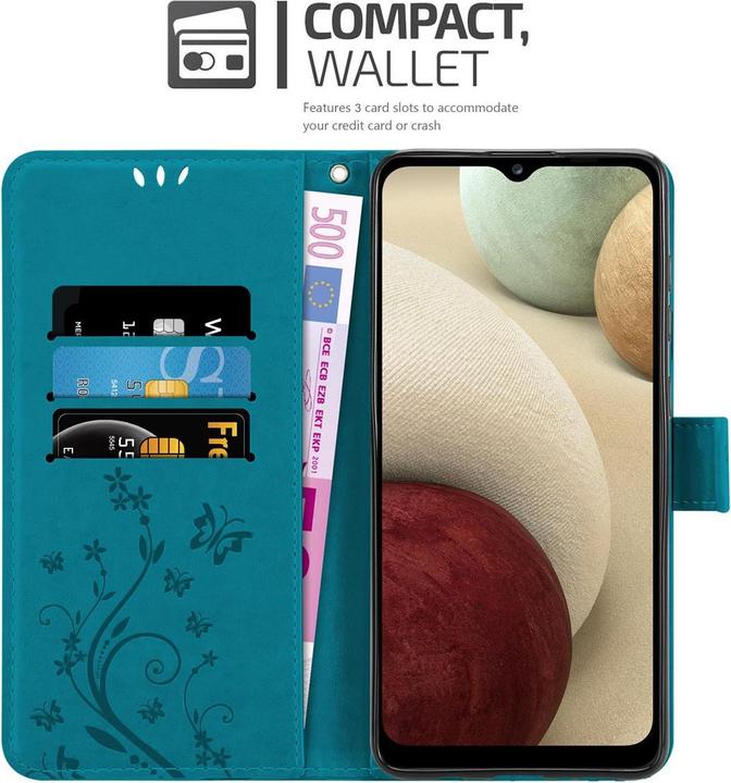 Produktbild Cadorabo Flower Book Cover (Samsung Galaxy A12)