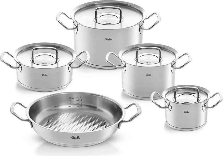 Fissler Professional Collection (20 cm, Pan set + pot set, Stainless steel)
