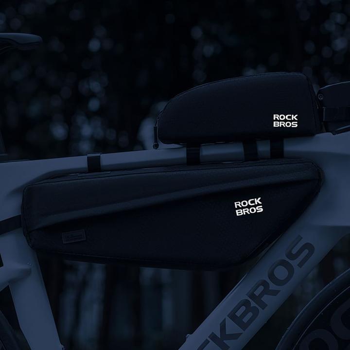 Actual product image Rockbros Bike Bag for Frame Under Top Tube 2.9l - Black (2.90 l, Frame bag)