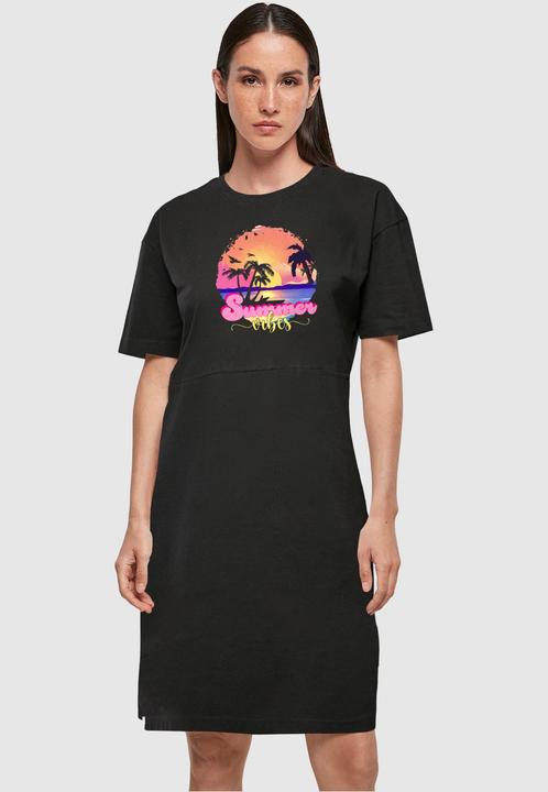 Image du produit Merchcode Ladies Summer Vibes Sunset Oversized Slit Tee Dress - 118975 (S)