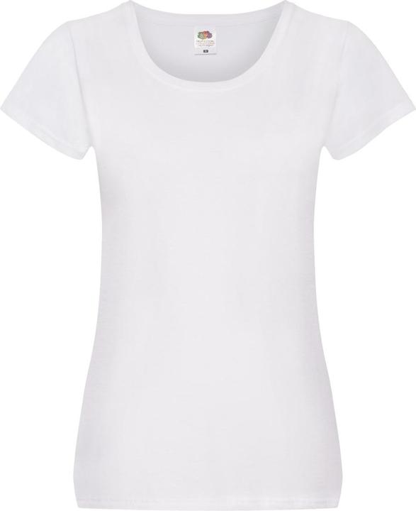 Actual product image Fruit of the Loom Womens/Ladies Original Plain Lady Fit T-Shirt (34 D)