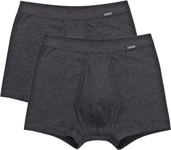 Produktbild Ammann 2er Pack Jeans Feinripp Retro-Short / Pant mit Eingriff (XXL, 2er Pack)