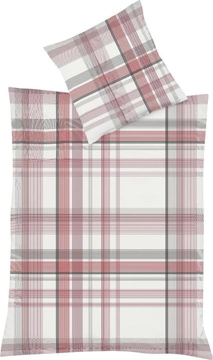 Immagine prodotto Fleuresse Mako-Satin Bettwäsche Milano 114323 rot (Set di biancheria da letto, 155x200 cm + 80x80 cm)
