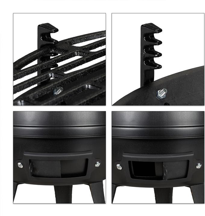 Actual product image Relaxdays Cast Iron BBQ (35 cm)