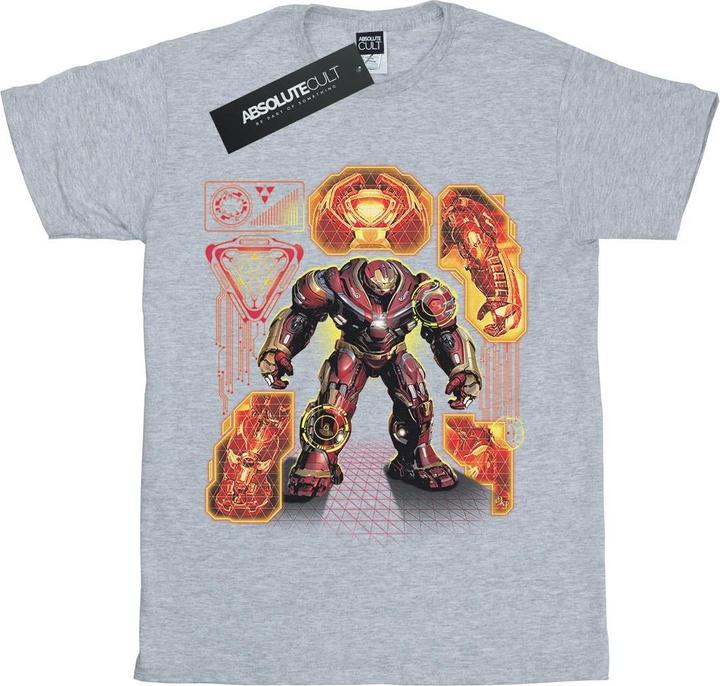Avengers Infinity War Hulkbuster Blueprint TShirt Jungen