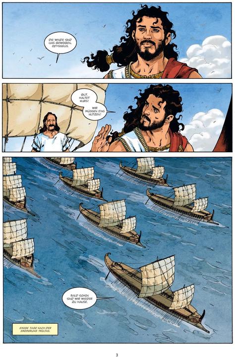 Produktbild Mythen der Antike: Die Odyssee (Graphic Novel) (Deutsch, Giovanni Lorusso, Giuseppe Baiguera, Luc Ferry, Clotilde Bruneau, 2024)