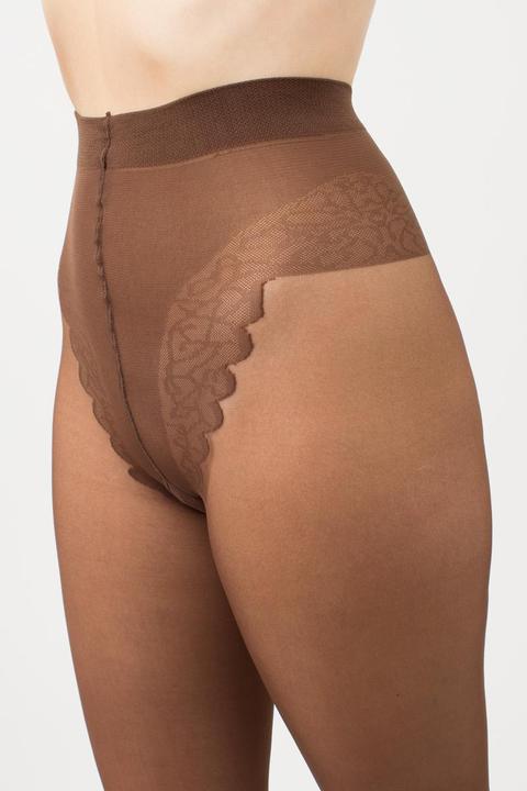 Actual product image Giulia Chic 20 bikini seamed tights, colour cappuccino, size 36-38 (20 DEN, 36 - 38)