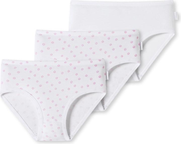 Immagine prodotto Schiesser 3 confezioni di slip / mutande per bambine in cotone biologico a coste sottili (140, confezione da 3)