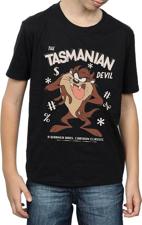 Image du produit Looney Tunes Garçons Diable de Tasmanie T-shirt vintage en coton (152, 158)