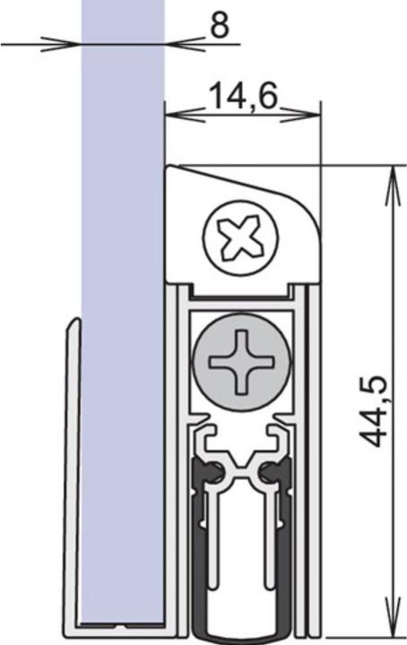 Actual product image Athmer Door seal Sound-Ex GS-8 1-407