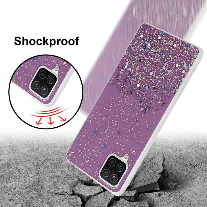 Actual product image Cadorabo TPU cover sparkling glitter (Samsung Galaxy A12, Samsung Galaxy M12)