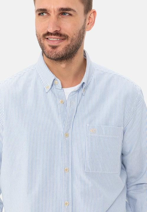 Produktbild Camel Active Oxford Streifenhemd aus nachhaltigem Organic Cotton (6XL)