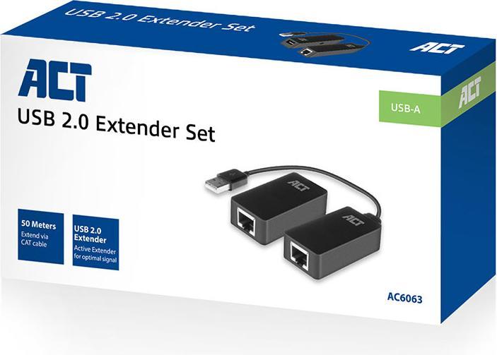 Produktbild USB Extender set over UTP up to 50 meters (RJ45, USB, RJ45 (1x))