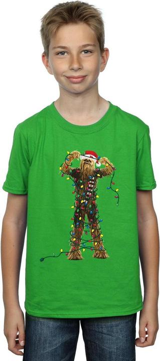 Immagine prodotto Star Wars Chewbacca Christmas Lights Maglietta Ragazzi (152, 158)