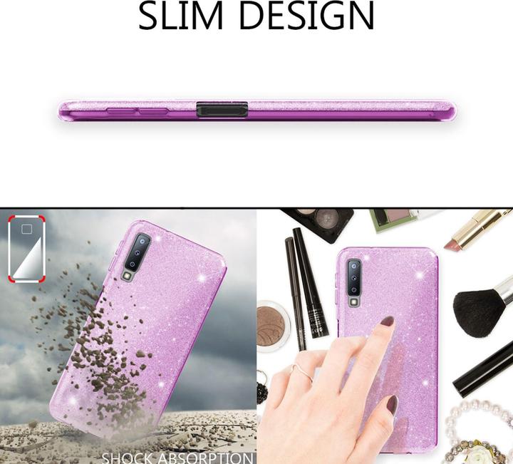 Actual product image Nalia Glitter mobile phone cover (Samsung Galaxy A7 (2018))