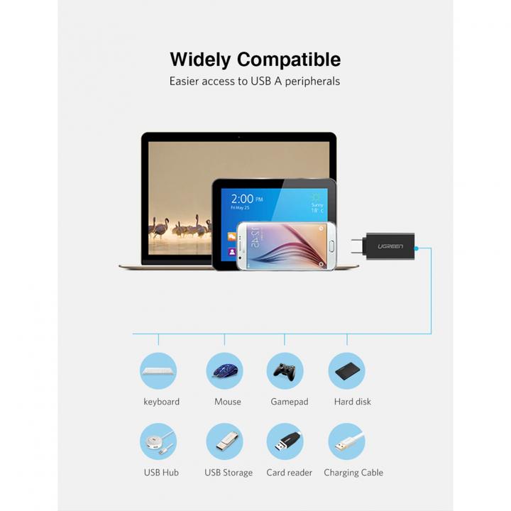 Produktbild Ugreen USB-C 3.1 zu USB-A 3.0 Buchse Adapter (USB-A, 28 cm)