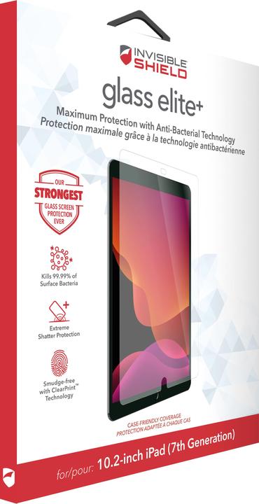 Produktbild Zagg InvisibleShield Glass Elite+ - Bildschirmschutz für Tablet - 10.2" - für Apple 1 (1 Stück, iPad)