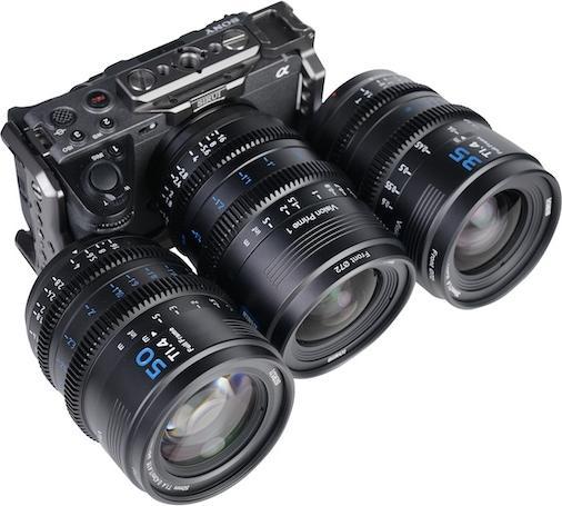 Image du produit Sirui VP-1-3B VISION PRIME T1.4 Full-frame Cine Lens 24mm&35mm&50mm Black mit Wechsel Mount (Monture C, Plein format)