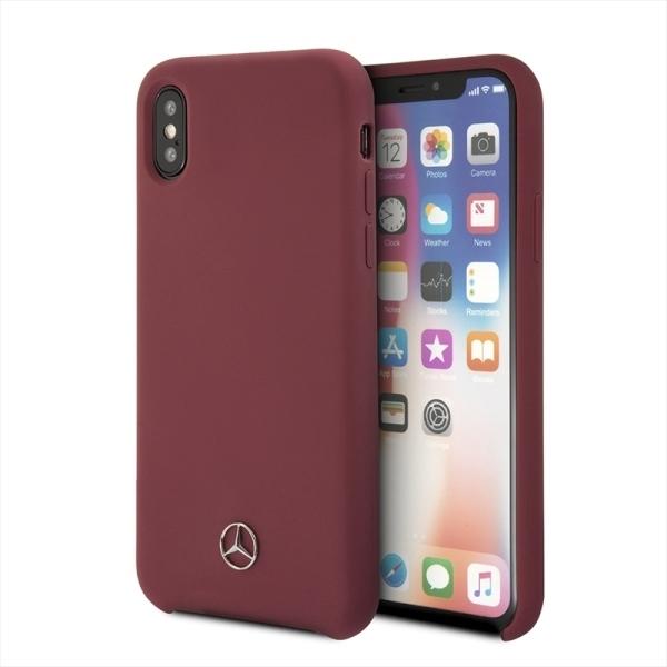 Actual product image Mercedes MEHCPXSILRE iPhone X/ Xs hard case czerwony/red (Apple iPhone X)