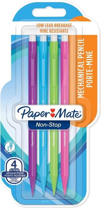 Actual product image Paper Mate Fine-lead pencil Non-Stop 4s 0,7mm Blister (0.70 mm, HB, 4 x)