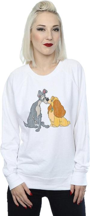 Immagine prodotto Disney Lady And The Tramp Distressed Kiss Felpa Donna (XL)