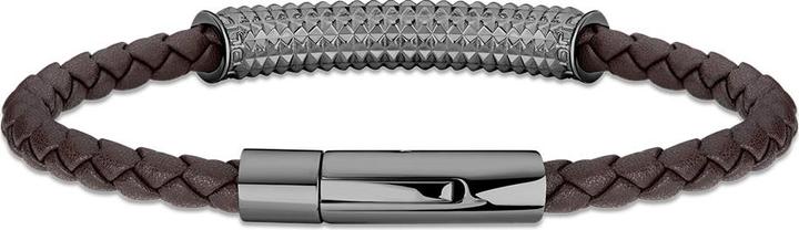 Produktbild Police Hardware Armband (21 cm, Leder, Edelstahl)