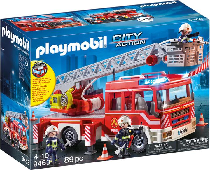 Produktbild Playmobil Feuerwehr-Leiterfahrzeug (9463, Playmobil City Action)